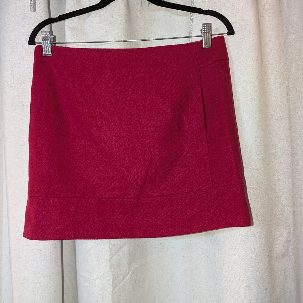 2011 J Crew Pink Wool Blend Skirt With Pockets